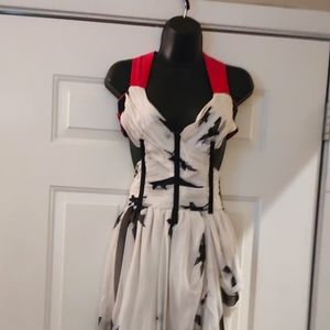 Gorgeous Silk Punk Narcisco Rodriguez Evening Cocktail Y2K Corset Dress